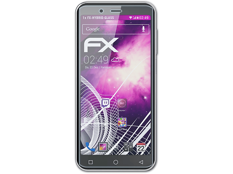 ATFOLIX FX-Hybrid-Glass 400) PSP Peaq Schutzglas(für