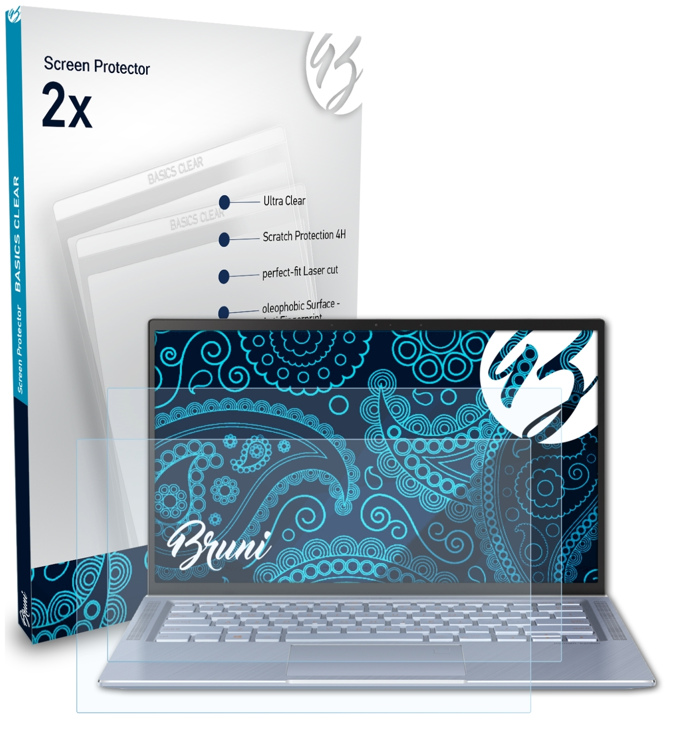 BRUNI ZenBook Asus Schutzfolie(für 2x Basics-Clear 14)