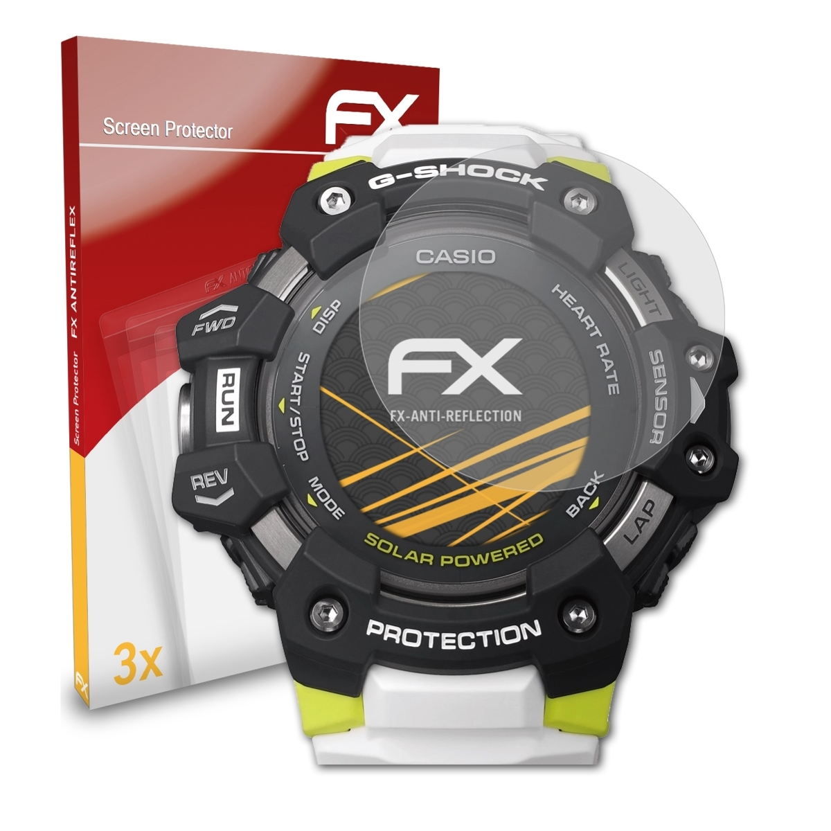 ATFOLIX 3x Displayschutz(für Casio GBD-H1000) FX-Antireflex