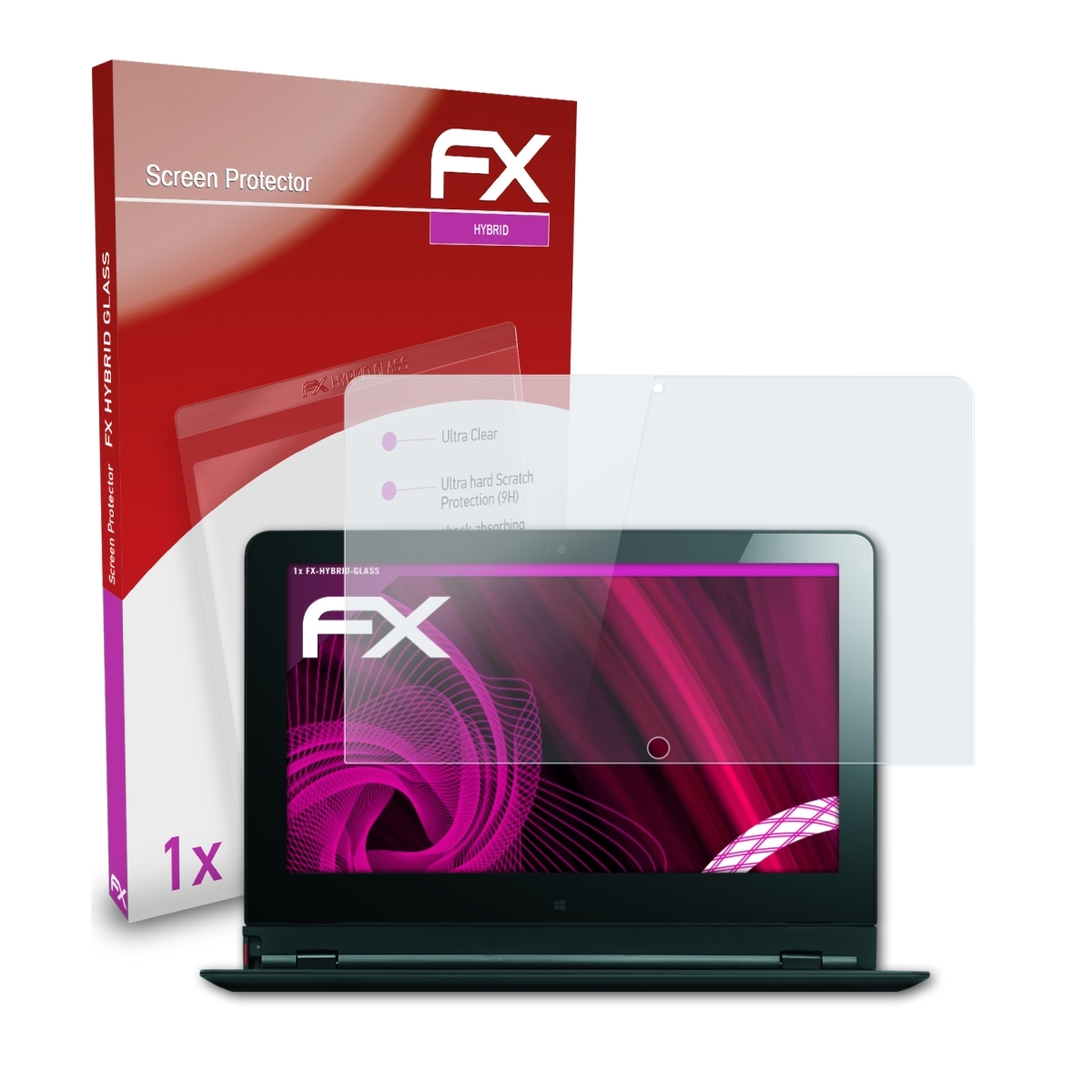 ATFOLIX FX-Hybrid-Glass Schutzglas(für Lenovo ThinkPad Helix)