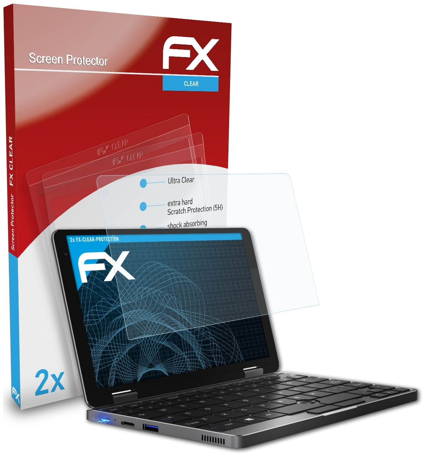 ATFOLIX 2x FX-Clear Minibook) Displayschutz(für Chuwi
