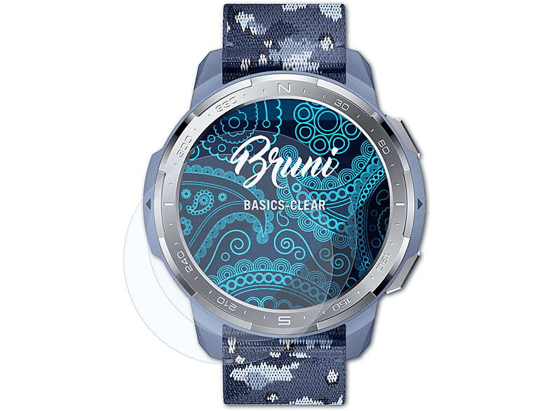 BRUNI 2x Basics-Clear Watch Pro) Honor GS Schutzfolie(für