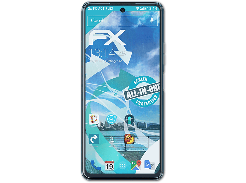 ATFOLIX 3x FX-ActiFleX Displayschutz(für Tecno Camon 17 Pro)