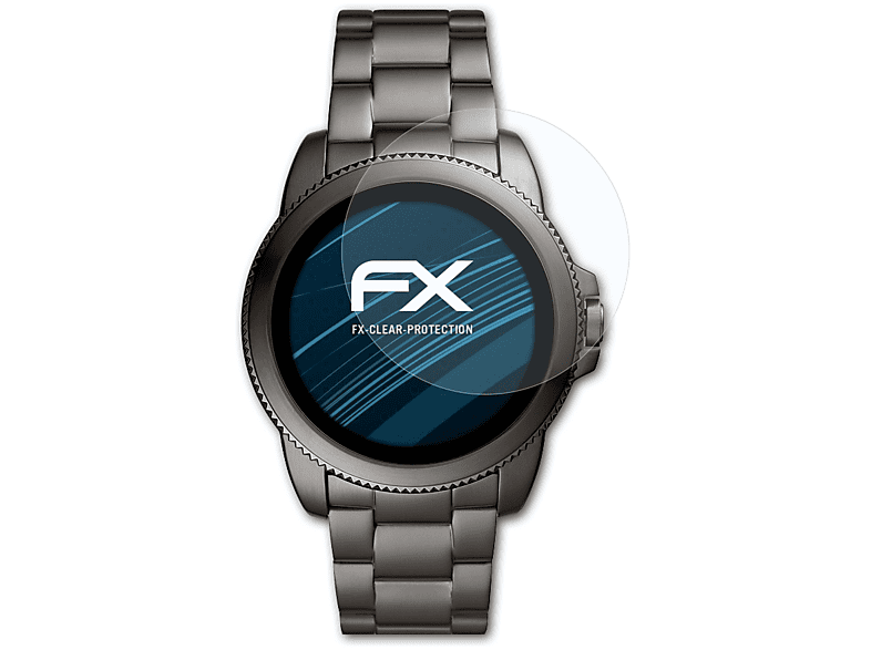 ATFOLIX 3x FX-Clear Displayschutz(für Fossil Gen 5E (44mm))