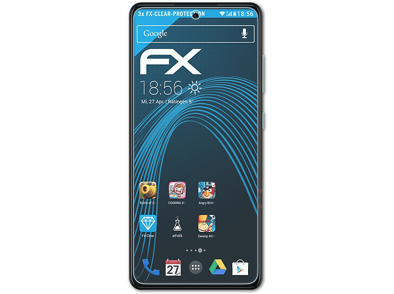 ATFOLIX A52) Galaxy FX-Clear Displayschutz(für 3x Samsung