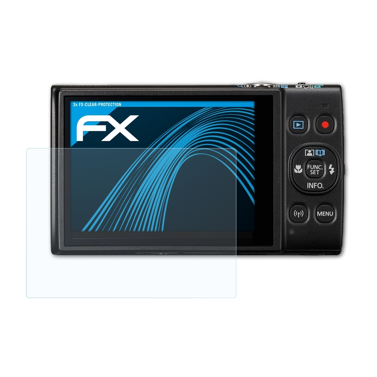 285 ATFOLIX Digital Displayschutz(für 3x FX-Clear Canon IXUS HS)