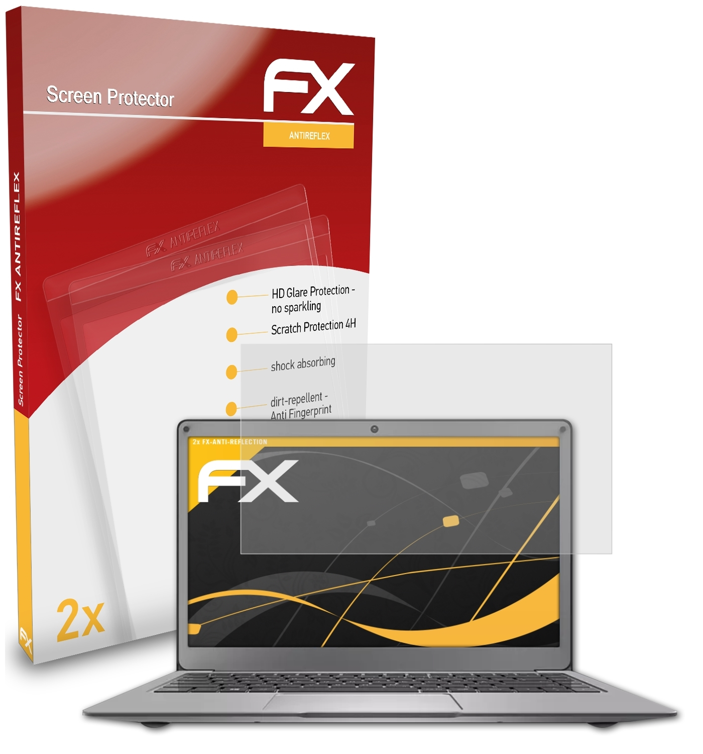ATFOLIX 2x FX-Antireflex Displayschutz(für Peaq (CA464DV)) PNB S132