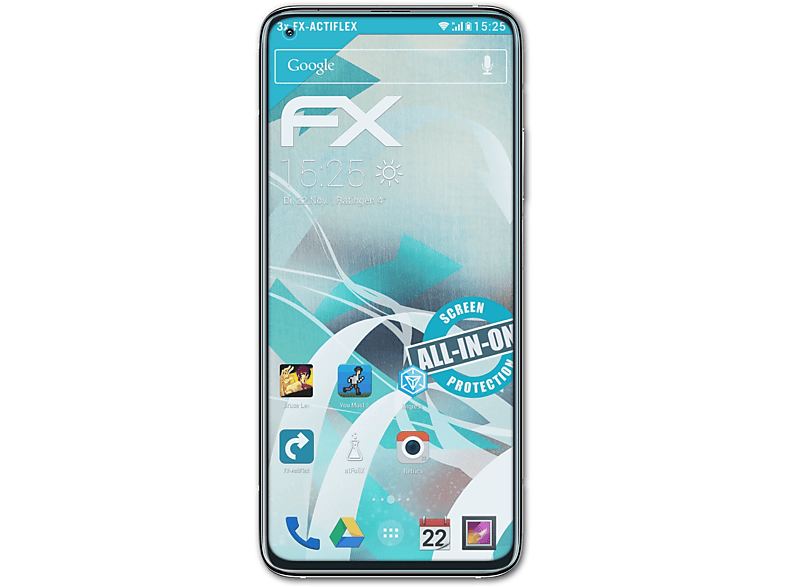 ATFOLIX 3x Displayschutz(für Xiaomi 10T) FX-ActiFleX Mi