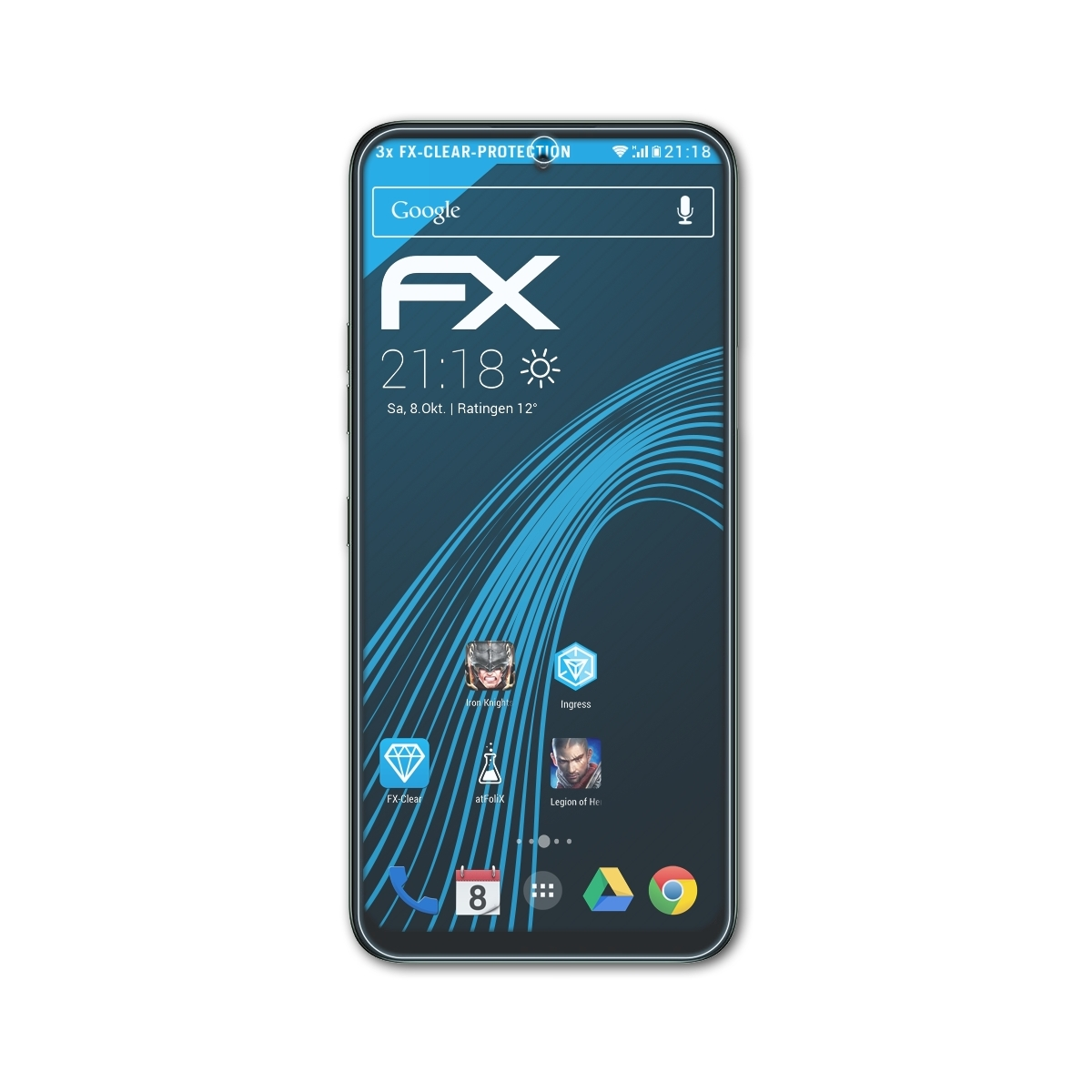ATFOLIX 3x FX-Clear Displayschutz(für LG K42)