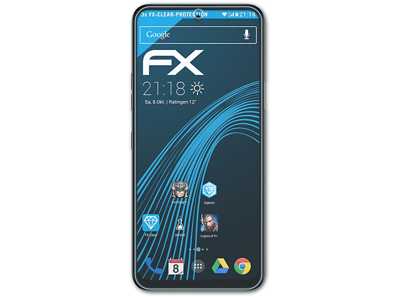 ATFOLIX 3x FX-Clear Displayschutz(für LG K42)