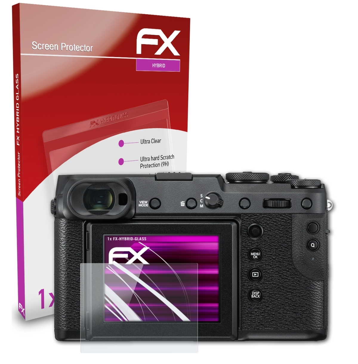 ATFOLIX FX-Hybrid-Glass GFX Schutzglas(für 50R) Fujifilm