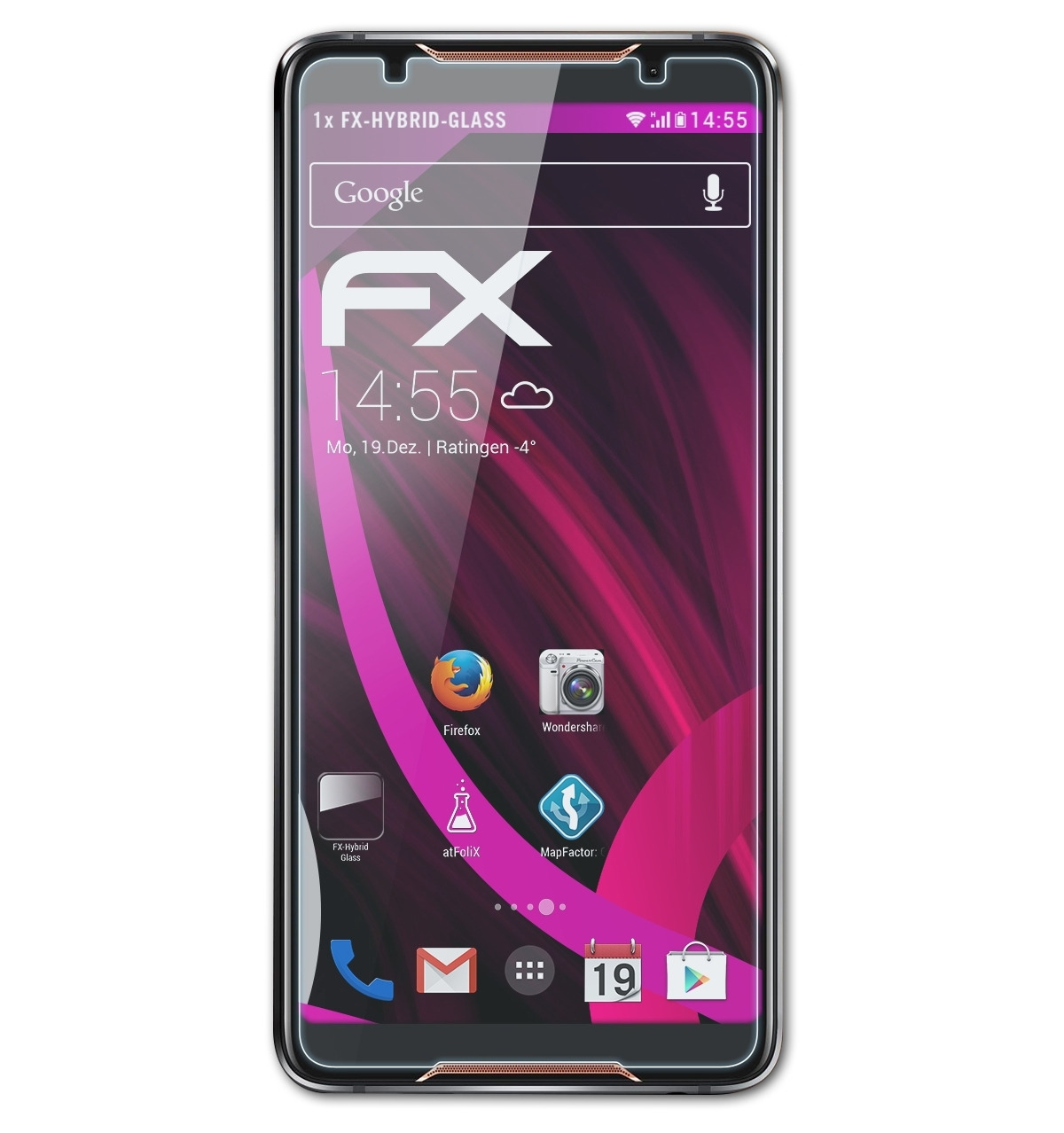Schutzglas(für (ZS600KL)) ROG FX-Hybrid-Glass ATFOLIX Phone Asus
