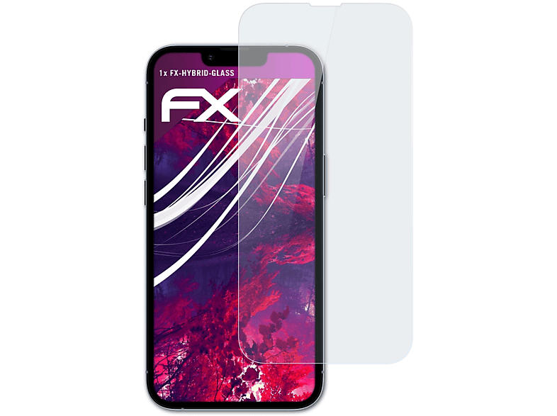ATFOLIX FX-Hybrid-Glass Schutzglas(für Apple iPhone 13 Pro)