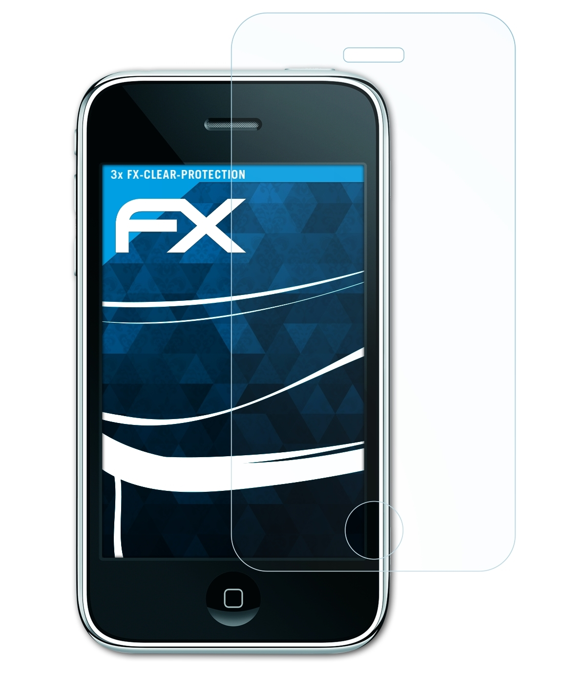 ATFOLIX 3x FX-Clear Displayschutz(für Apple iPhone 3G)