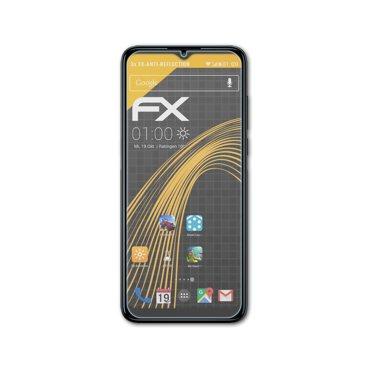 ATFOLIX 3x Displayschutz(für Alcatel (2021)) FX-Antireflex 3L