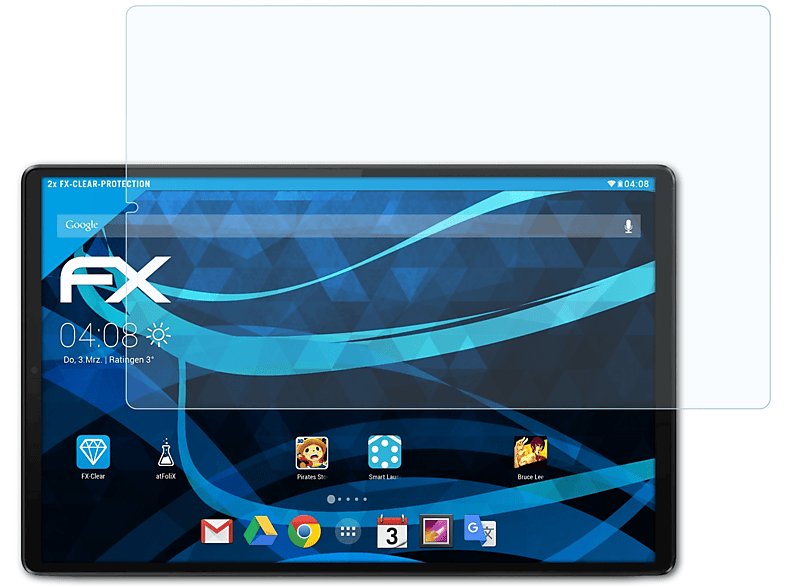 ATFOLIX 2x FX-Clear Displayschutz(für Generation)) Tab FHD Plus Lenovo M10 (2