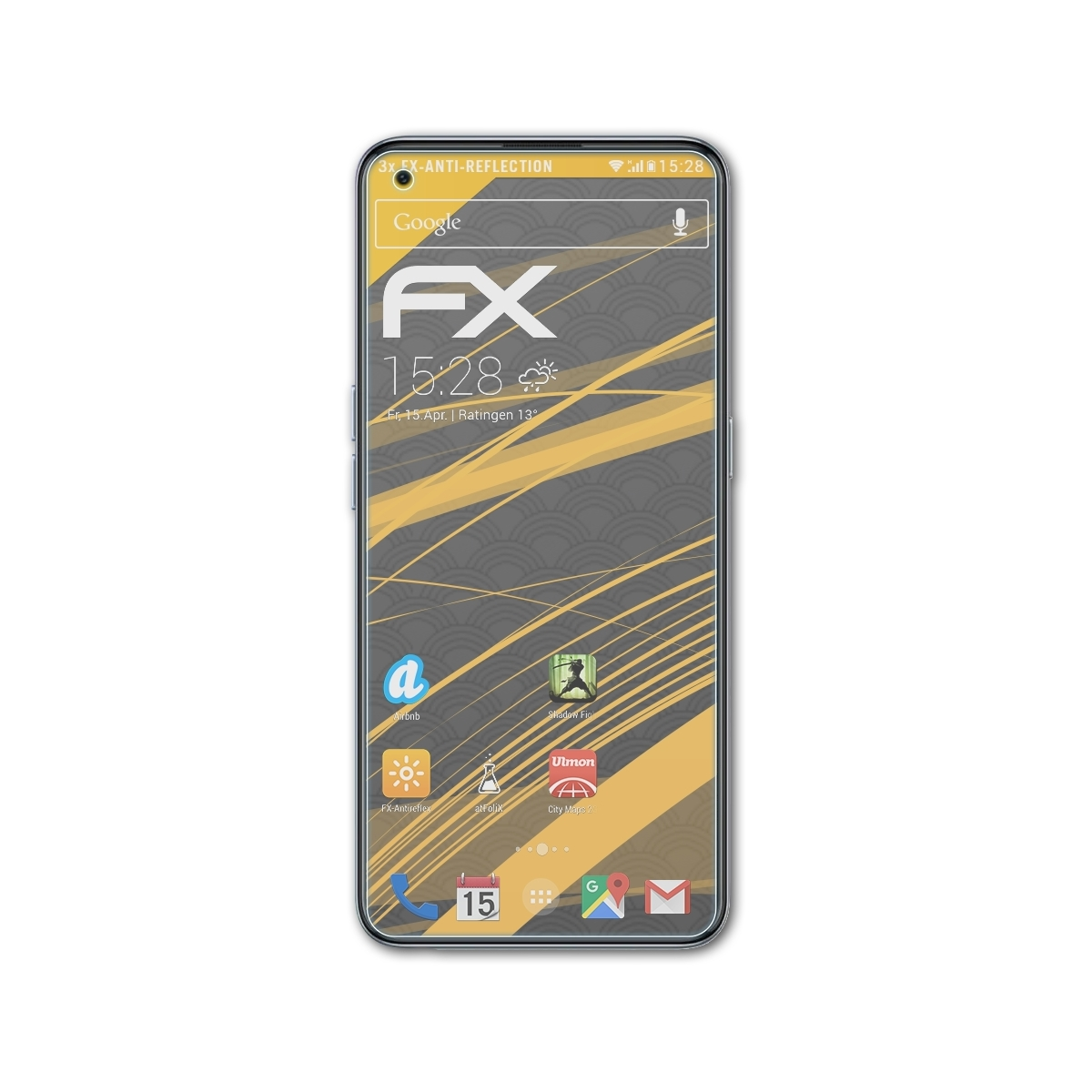 Q3 Realme FX-Antireflex ATFOLIX Carnival) Pro 3x Displayschutz(für