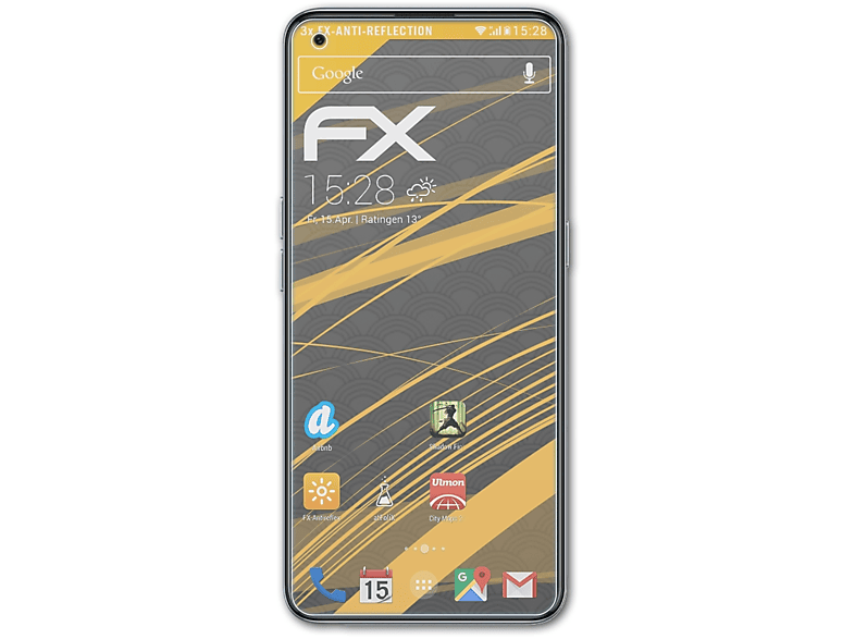 ATFOLIX 3x Realme Q3 FX-Antireflex Displayschutz(für Carnival) Pro