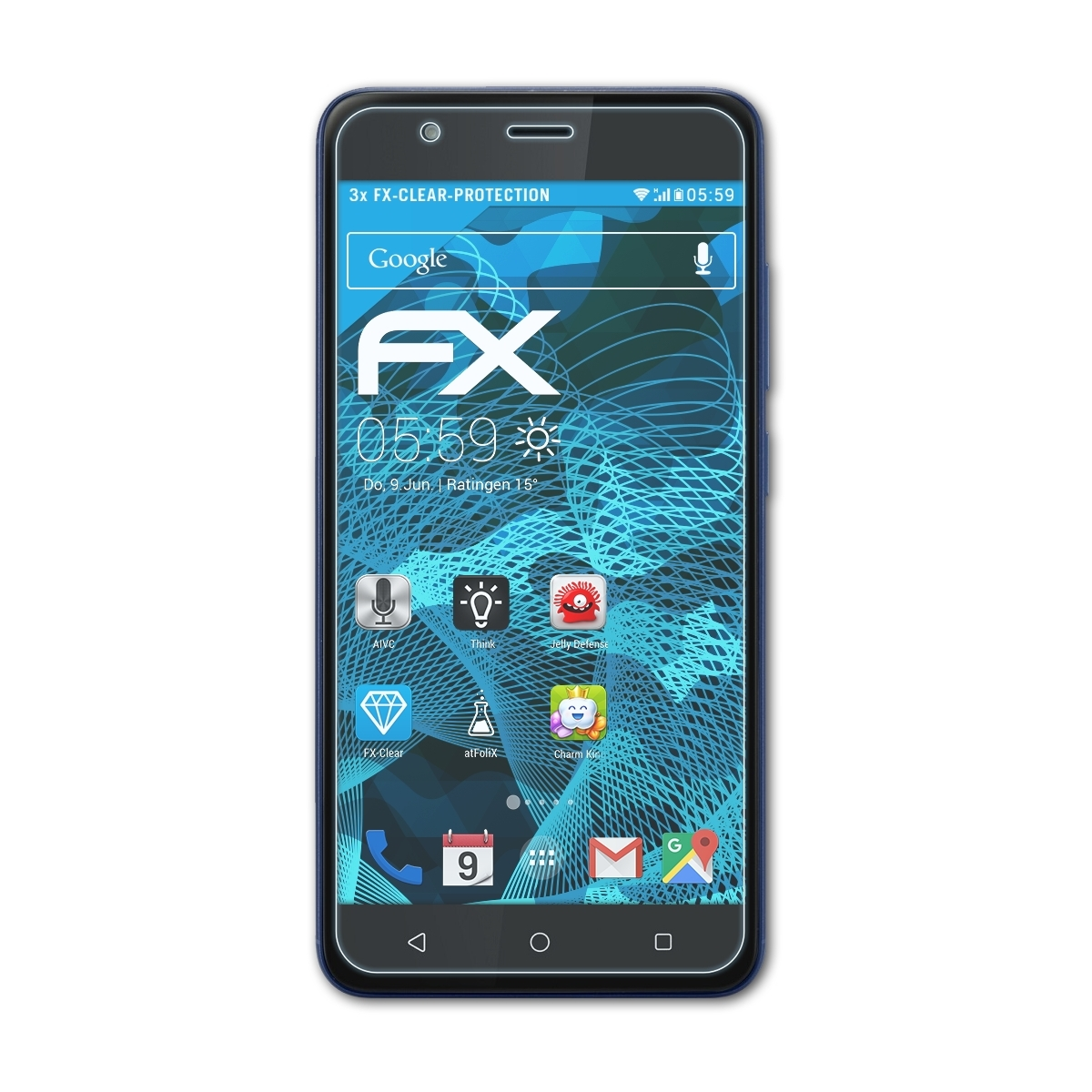 ATFOLIX 3x FX-Clear Displayschutz(für Gigaset GS270)