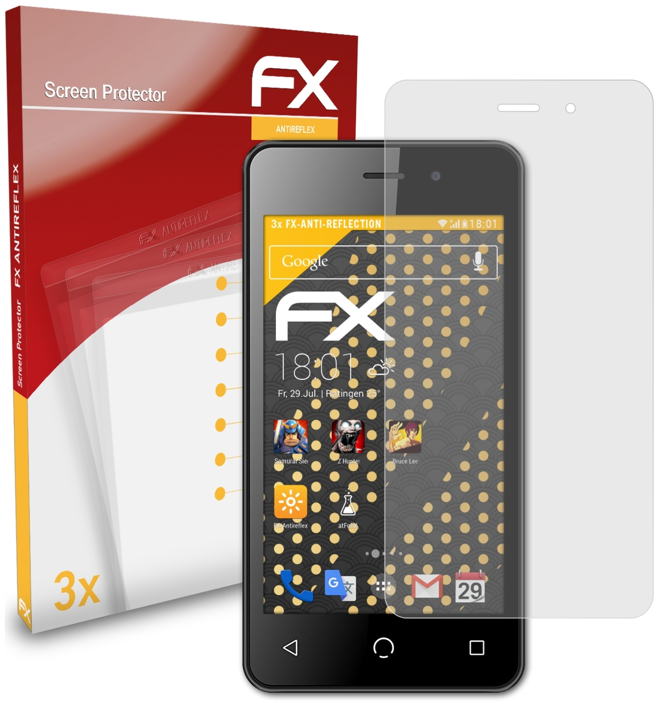 Nuu Displayschutz(für FX-Antireflex 3x Mobile ATFOLIX A1)