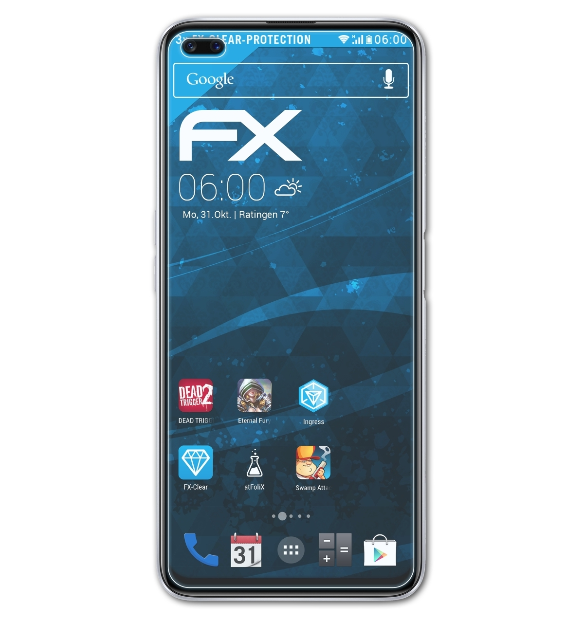 Realme ATFOLIX SuperZoom) FX-Clear Displayschutz(für X3 3x
