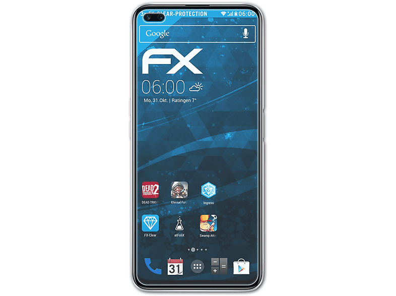 ATFOLIX 3x FX-Clear Displayschutz(für Realme X3 SuperZoom)