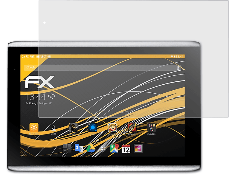 ATFOLIX 2x FX-Antireflex Displayschutz(für Acer Iconia A500, A501)