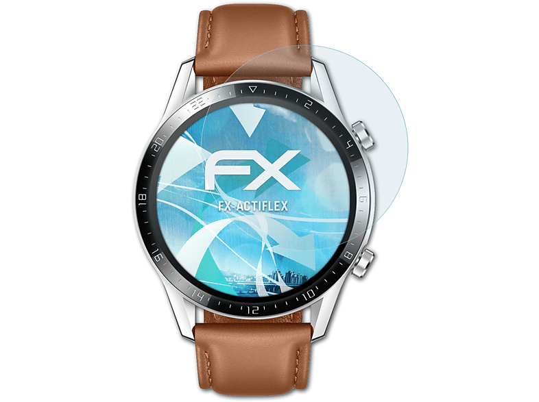 ATFOLIX 3x FX-ActiFleX Displayschutz(für Huawei GT Watch (46 2 mm))