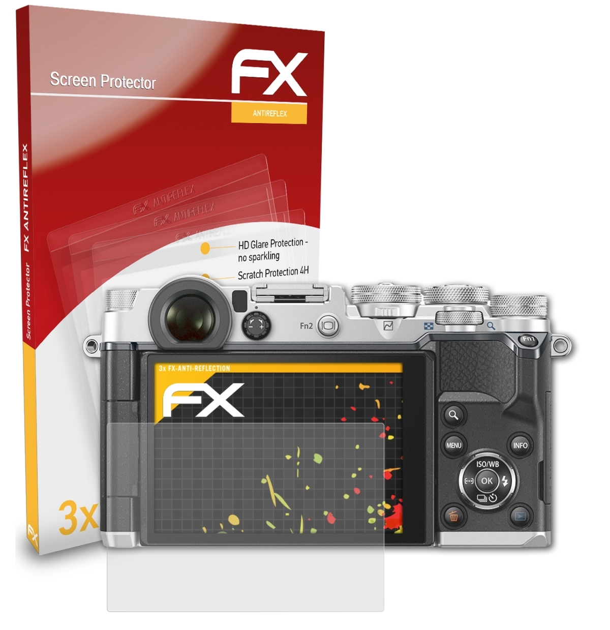 ATFOLIX 3x Pen-F) FX-Antireflex Displayschutz(für Olympus