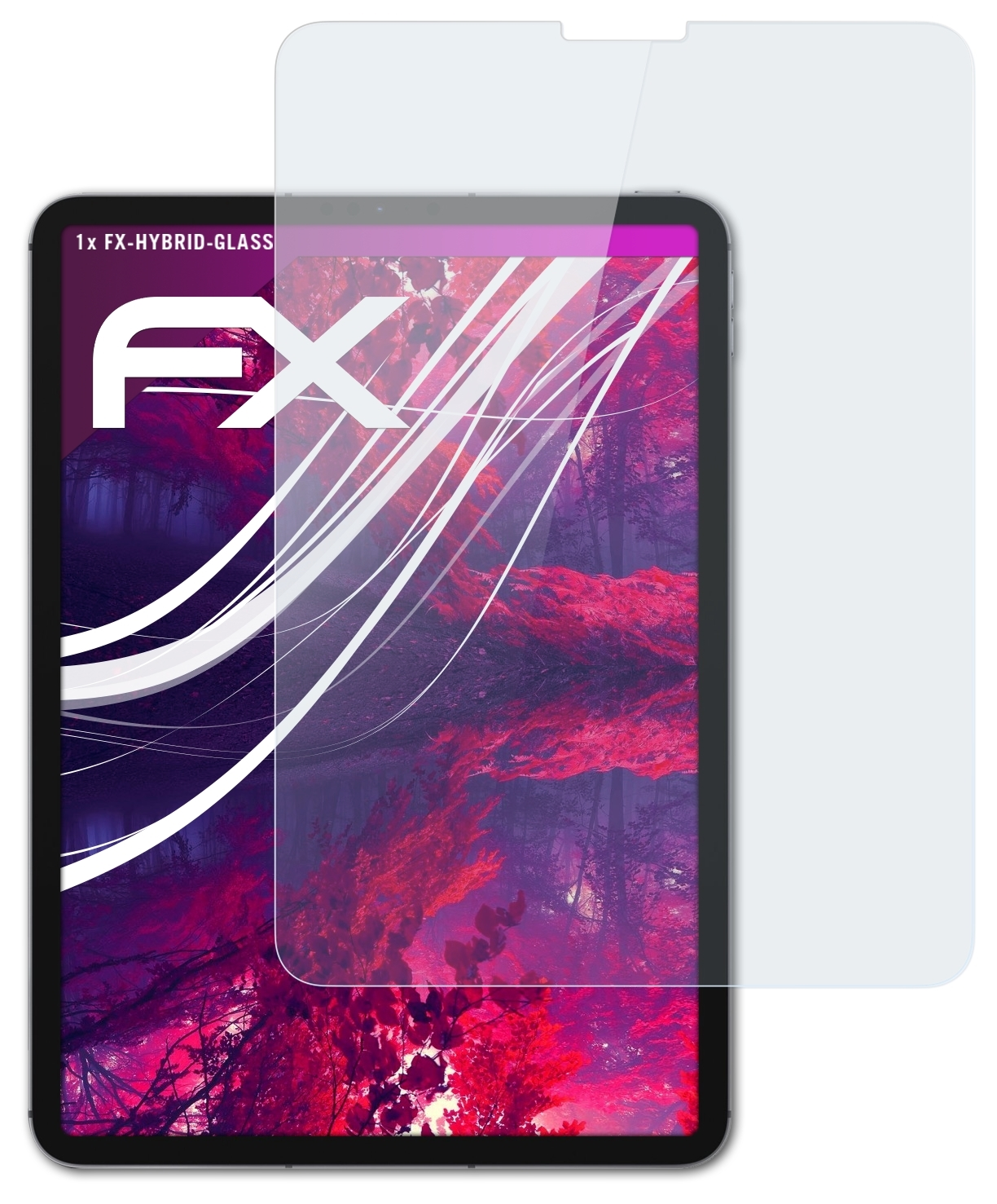 iPad FX-Hybrid-Glass (2021)) 11 ATFOLIX Pro Schutzglas(für Apple