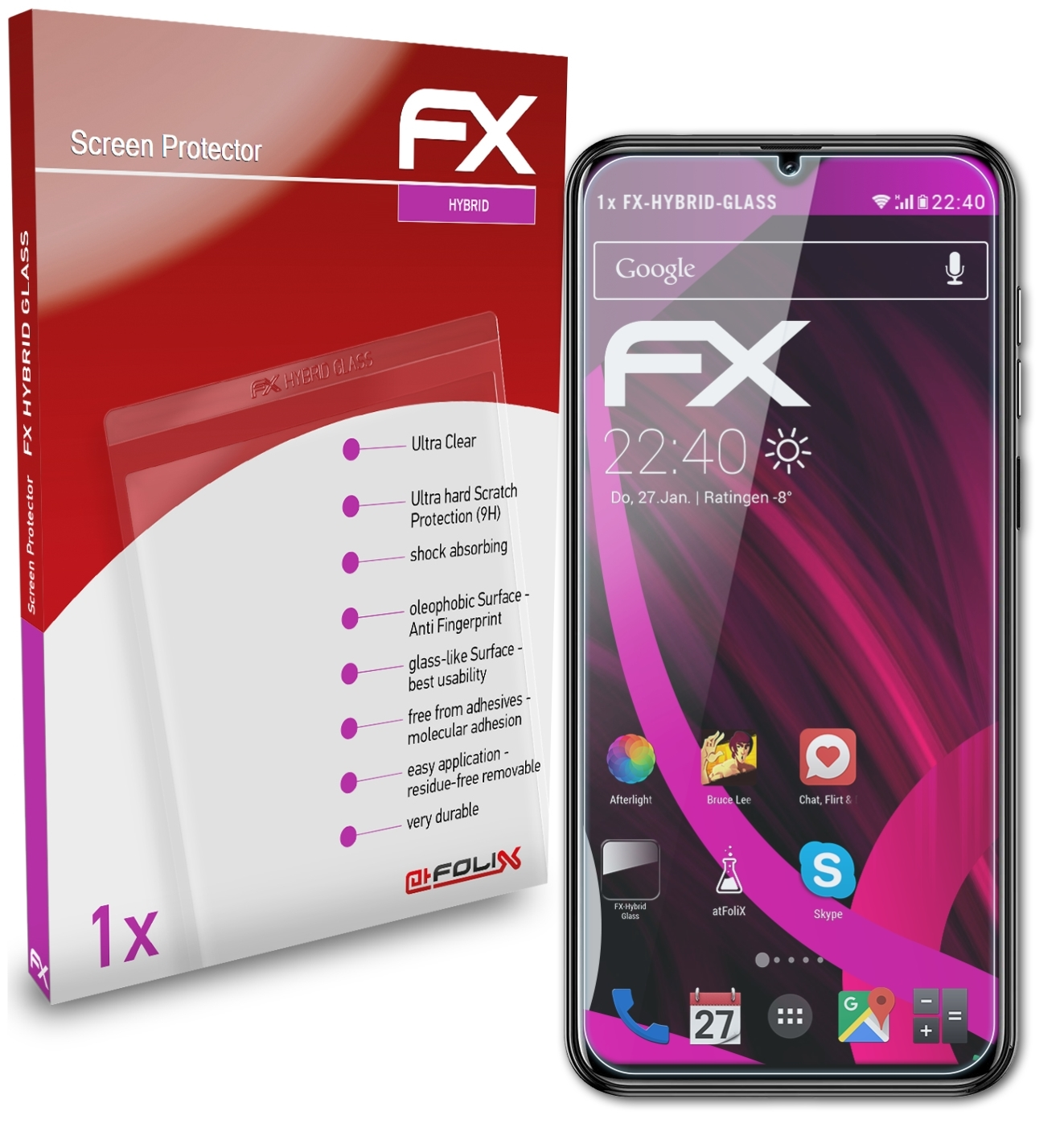 ATFOLIX FX-Hybrid-Glass Schutzglas(für Ulefone Note (2020)) 7