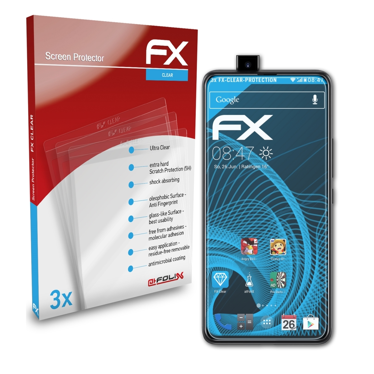 ATFOLIX 3x FX-Clear Displayschutz(für S5 Pro) UMiDigi