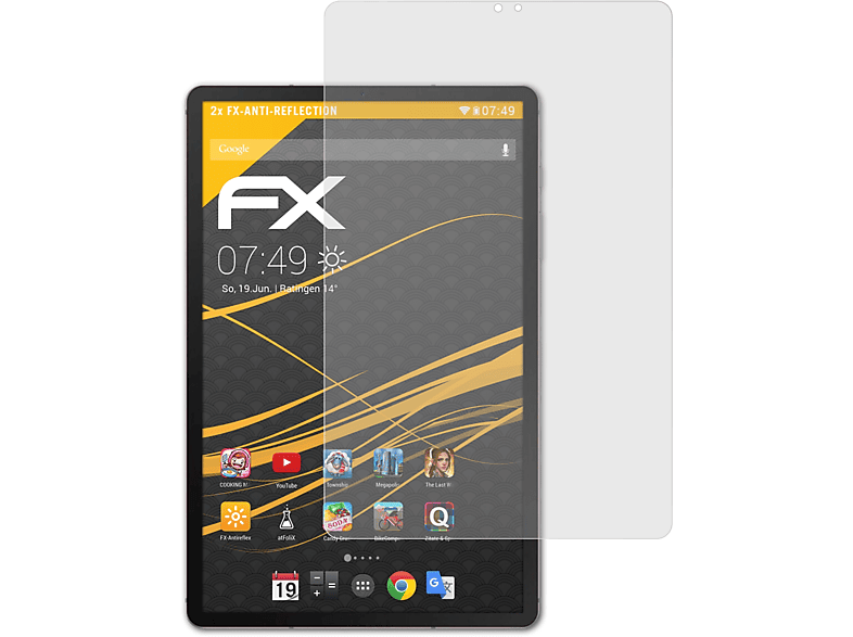 Galaxy 2x Tab S6) ATFOLIX FX-Antireflex Samsung Displayschutz(für