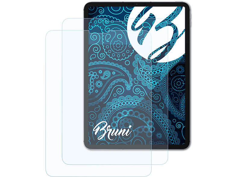 BRUNI 2x Basics-Clear Schutzfolie(für Apple iPad Pro 11 (2021))
