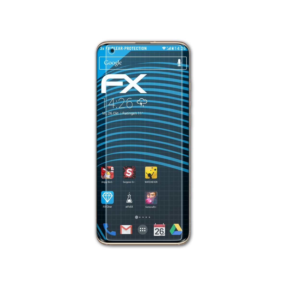 3x Xiaomi 10) ATFOLIX Mi FX-Clear Displayschutz(für