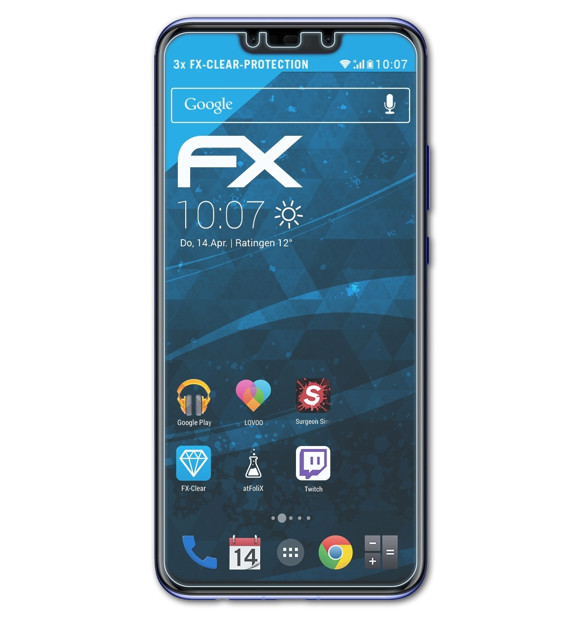 3i) Nova FX-Clear Displayschutz(für Huawei ATFOLIX 3x