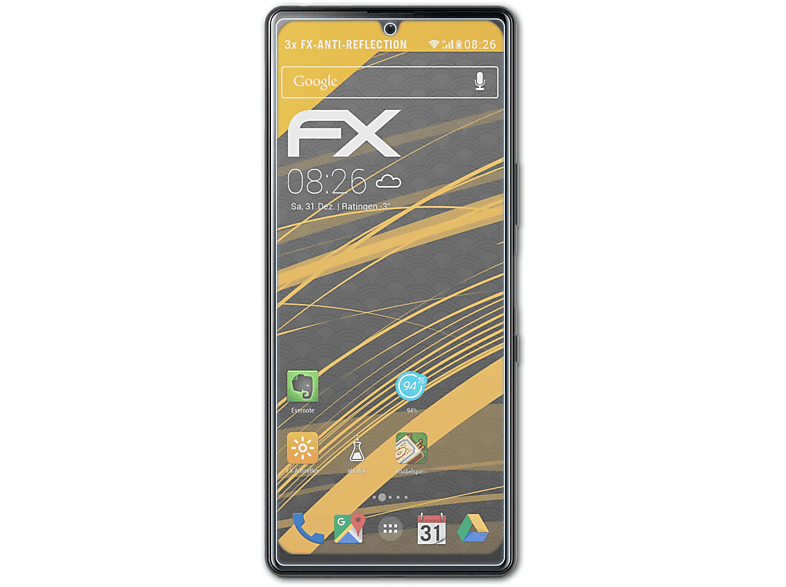 Neuankömmling ATFOLIX 3x FX-Antireflex Displayschutz(für Sony Xperia L4)