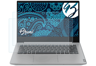 BRUNI 2x Basics-Clear Schutzfolie(für Lenovo IdeaPad S340 (14 inch))