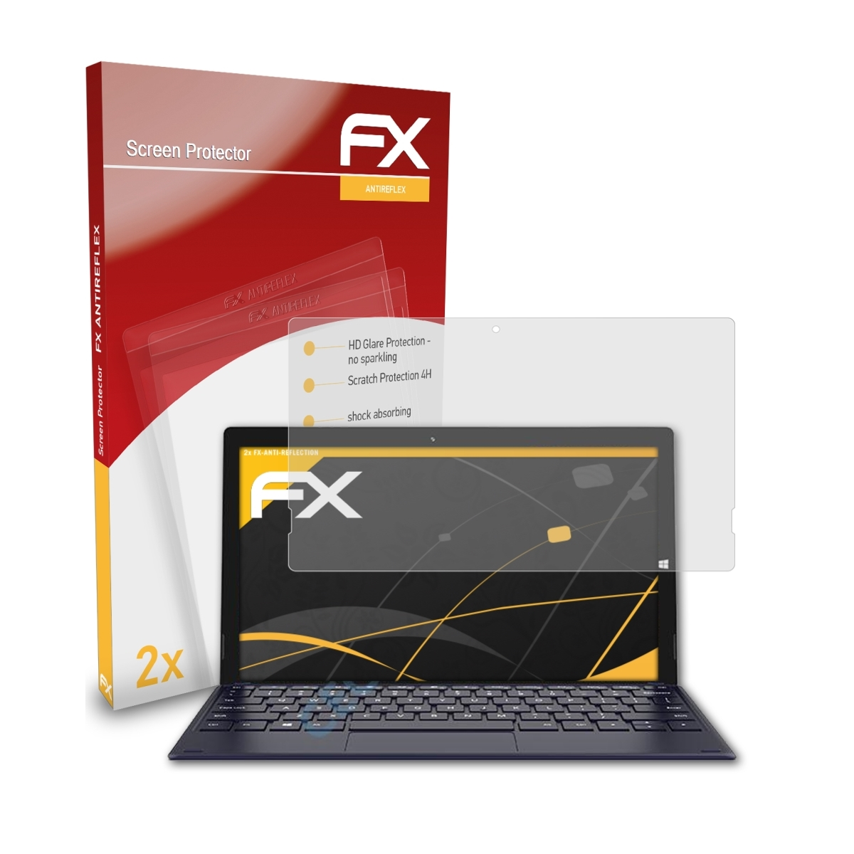 ATFOLIX 2x X4) FX-Antireflex Teclast Displayschutz(für