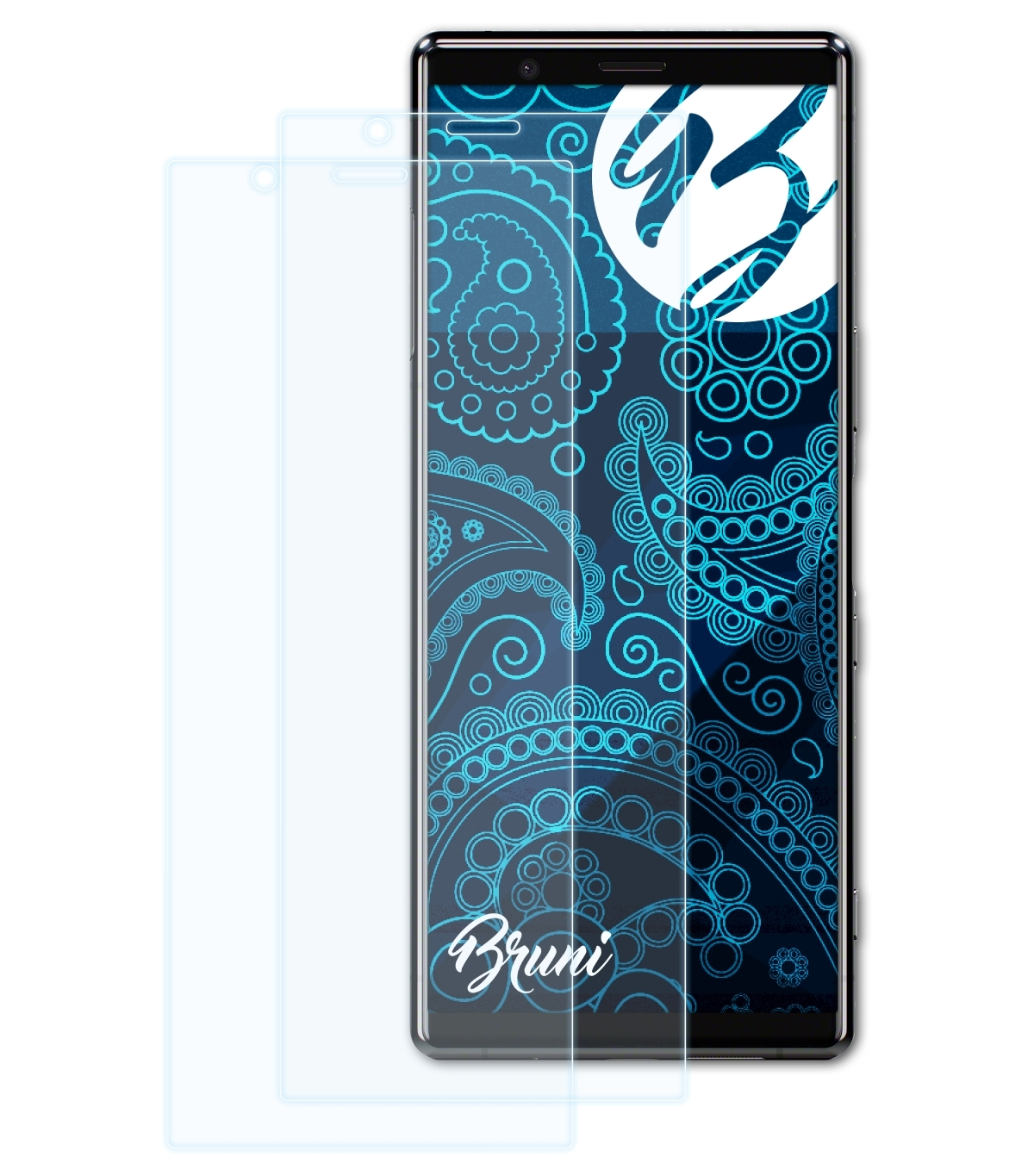 5) 2x Xperia Basics-Clear Schutzfolie(für BRUNI Sony