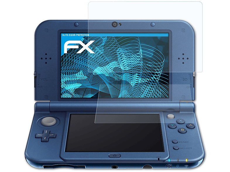(2015)) 3x 3DS New Nintendo Displayschutz(für FX-Clear XL ATFOLIX