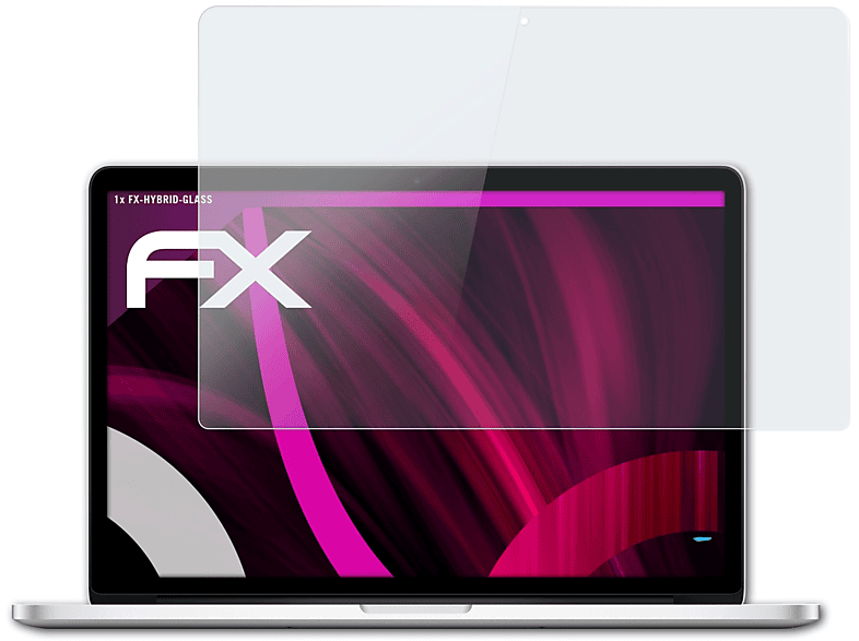 15 MacBook ATFOLIX Schutzglas(für Retina) FX-Hybrid-Glass Pro Apple