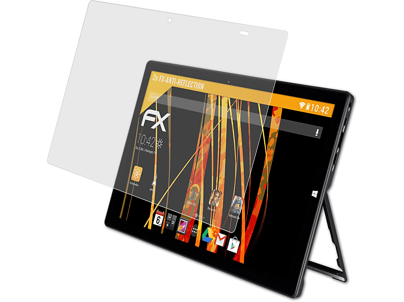 ATFOLIX 2x FX-Antireflex Terra Pad Wortmann 1162) Displayschutz(für