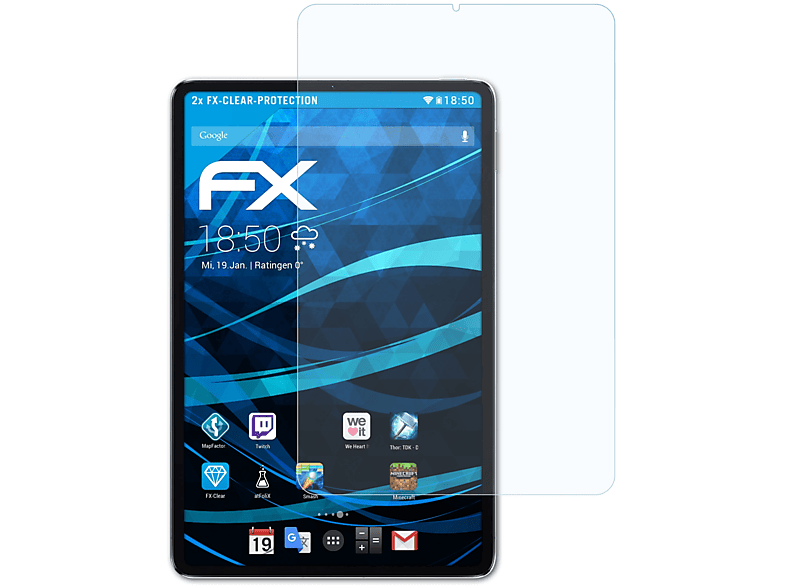 Wi-Fi) Displayschutz(für Mi 2x Pro FX-Clear ATFOLIX 5 Pad Xiaomi
