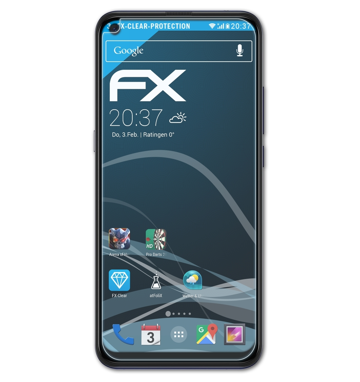 ATFOLIX 3x 5G) Displayschutz(für TCL 10 FX-Clear