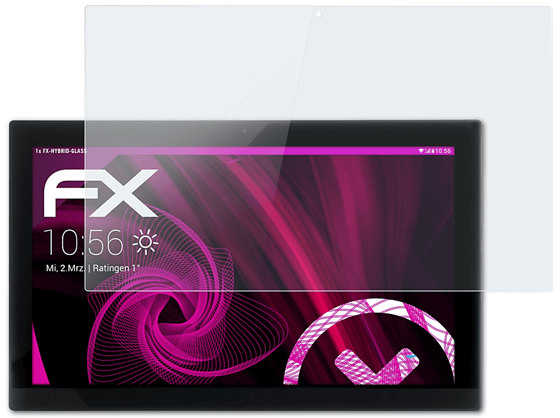 ATFOLIX FX-Hybrid-Glass Schutzglas(für Xoro MegaPad 2154 V2)