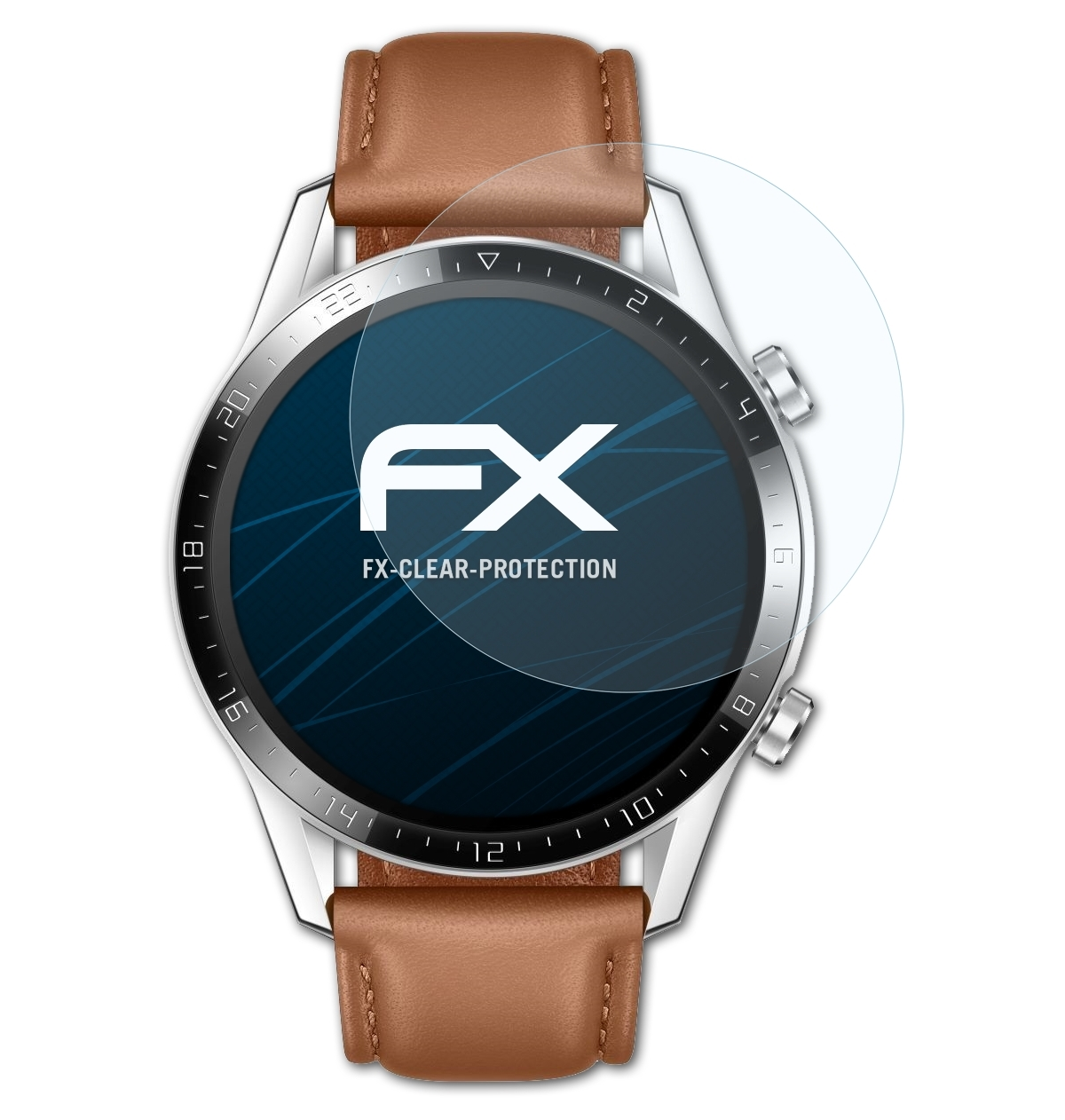 2 Displayschutz(für 3x FX-Clear (46 ATFOLIX GT Watch mm)) Huawei