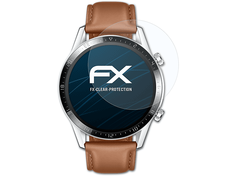 2 Displayschutz(für 3x FX-Clear (46 ATFOLIX GT Watch mm)) Huawei
