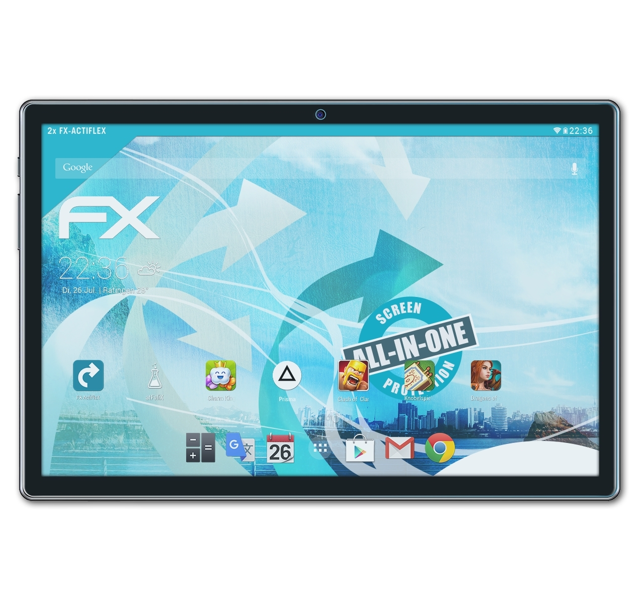 Teclast Displayschutz(für P20HD) ATFOLIX FX-ActiFleX 2x