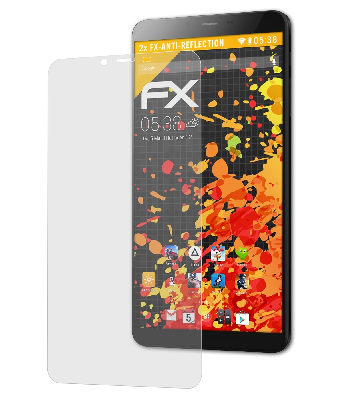 FX-Antireflex 7T) Displayschutz(für 2x iPlay ATFOLIX Alldocube